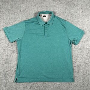 Left Coast Tee Men's Polo Shirt XL Green 100%‎ Cotton Preppy